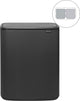 Poubelle Brabantia bo touch bin - 2 x 30 litres - tri des déchets - gris minéral infini