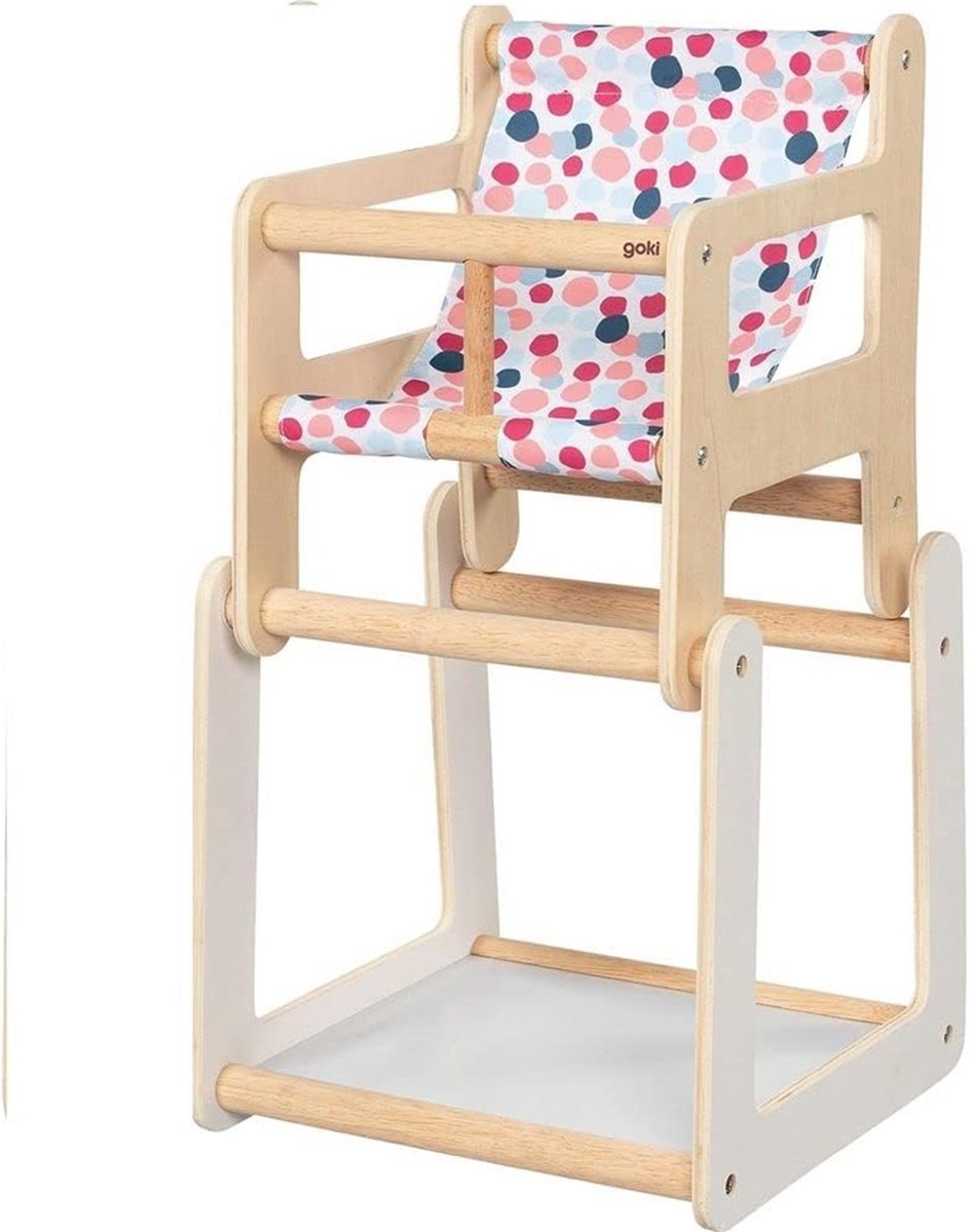 Chaise de poupée en bois Goki avec tableau 2in1
