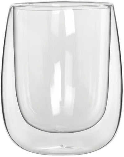 Bialetti verona verres à double paroi 250 ml – lot de 2 – verre borosilicate – verres à café et à thé – passent au lave-vaisselle