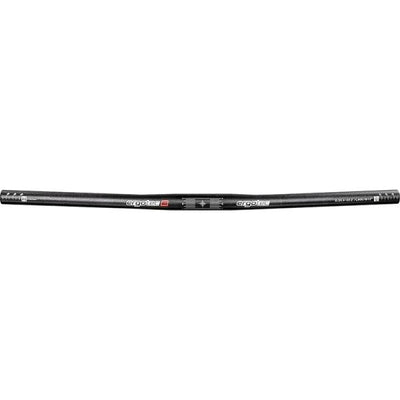 Barre plate de direction ergotec 25,4x600 mm noir