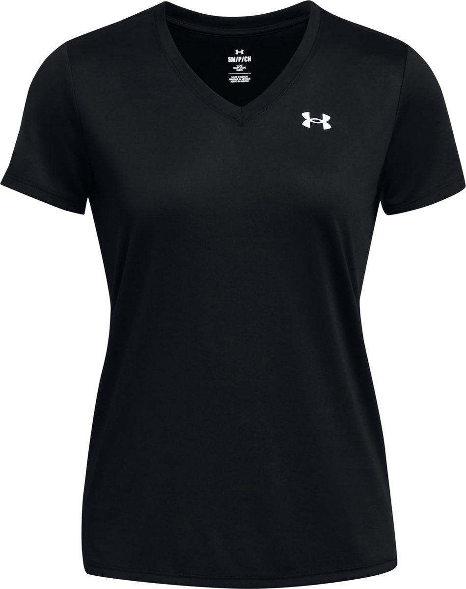 Under armour tech ssv - chemise de sport femme solid-blk - noir - blanc