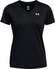 Under armour tech ssv - chemise de sport femme solid-blk - noir - blanc