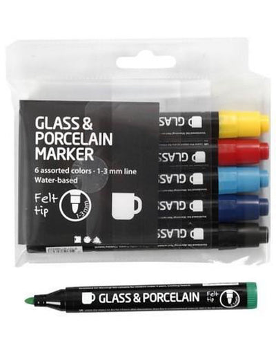 Creativ Company Glasen Porcelain States Semi Covering, 6st.