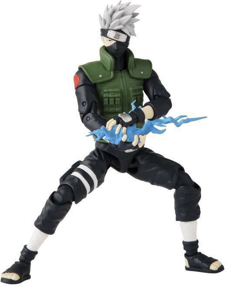 Bandai - héros d'anime - naruto shippuden - figurine de héros d'anime 17 cm - kakashi hatake - sous licence officielle - figurine d'action kakashi - 36903