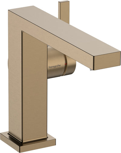 Hansgrohe tecturis e - mitigeur de lavabo - commande monocommande - démarrage à froid à économie d'énergie - avec garniture de vidage - taille 110 mm - bronze brossé