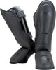 Protège-tibia en cuir Super Pro Combat Gear Guardian gris petit