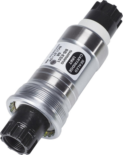 Shimano pédalier bb-es51 acier 68-118 octalink bsa argent noir