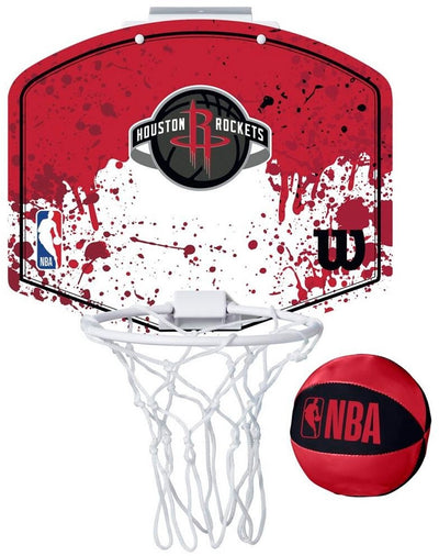 Wilson team mini hoop nba rockets set avec ballon et mini panier multicolore