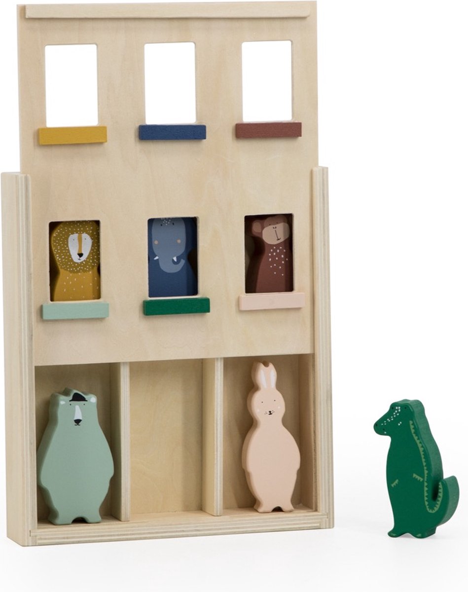 Appartement d'animaux en bois Trixie avec des animaux