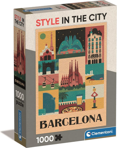 Clementoni - puzzle - 1000 pièces - Barcelone - puzzle pour adultes