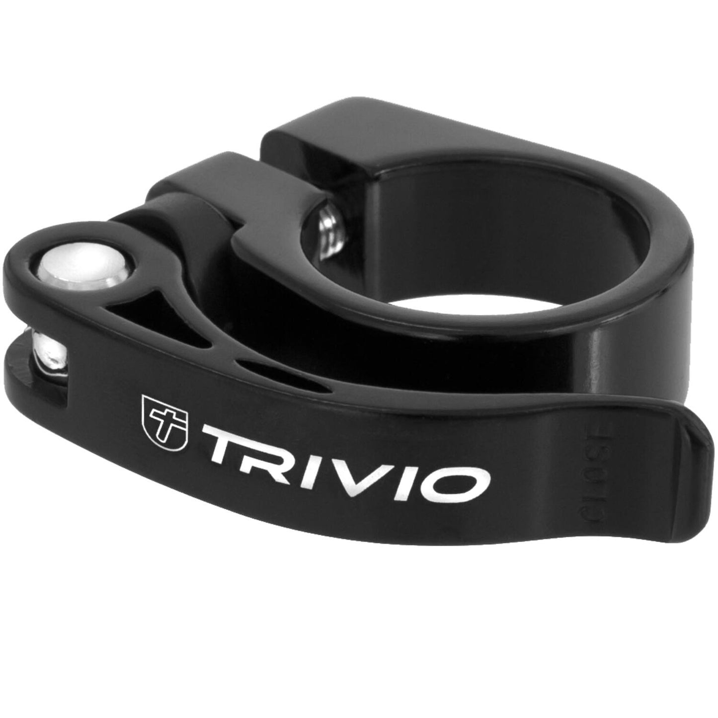 Trivio - collier de tige de selle aluminium noir 31,8mm à dégagement rapide