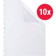 Sacs de présentation oxford vario-zipp transparent a4 10 pièces