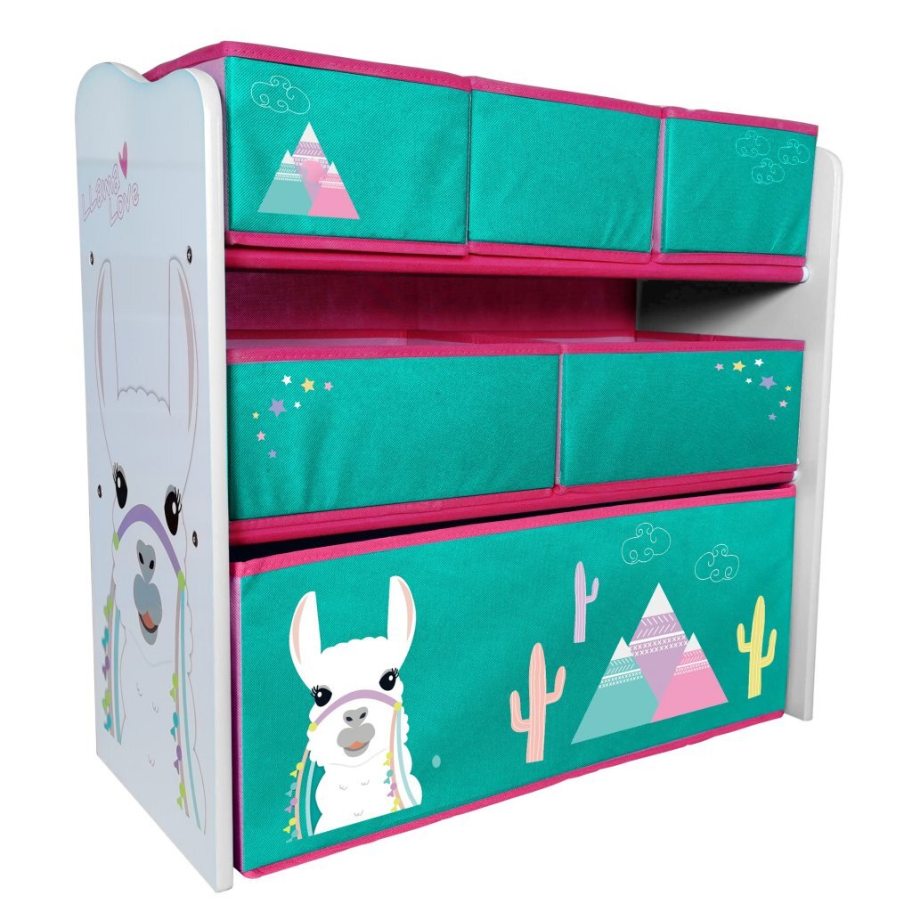 Lama Lama en bois de rangement en bois