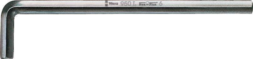 Wera 950 l Clé coudée, métrique, chromée, hex-plus, 12,0 mm - 1 pièce(s) - 05021645001