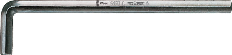 Wera 950 l Clé coudée, métrique, chromée, hex-plus, 12,0 mm - 1 pièce(s) - 05021645001
