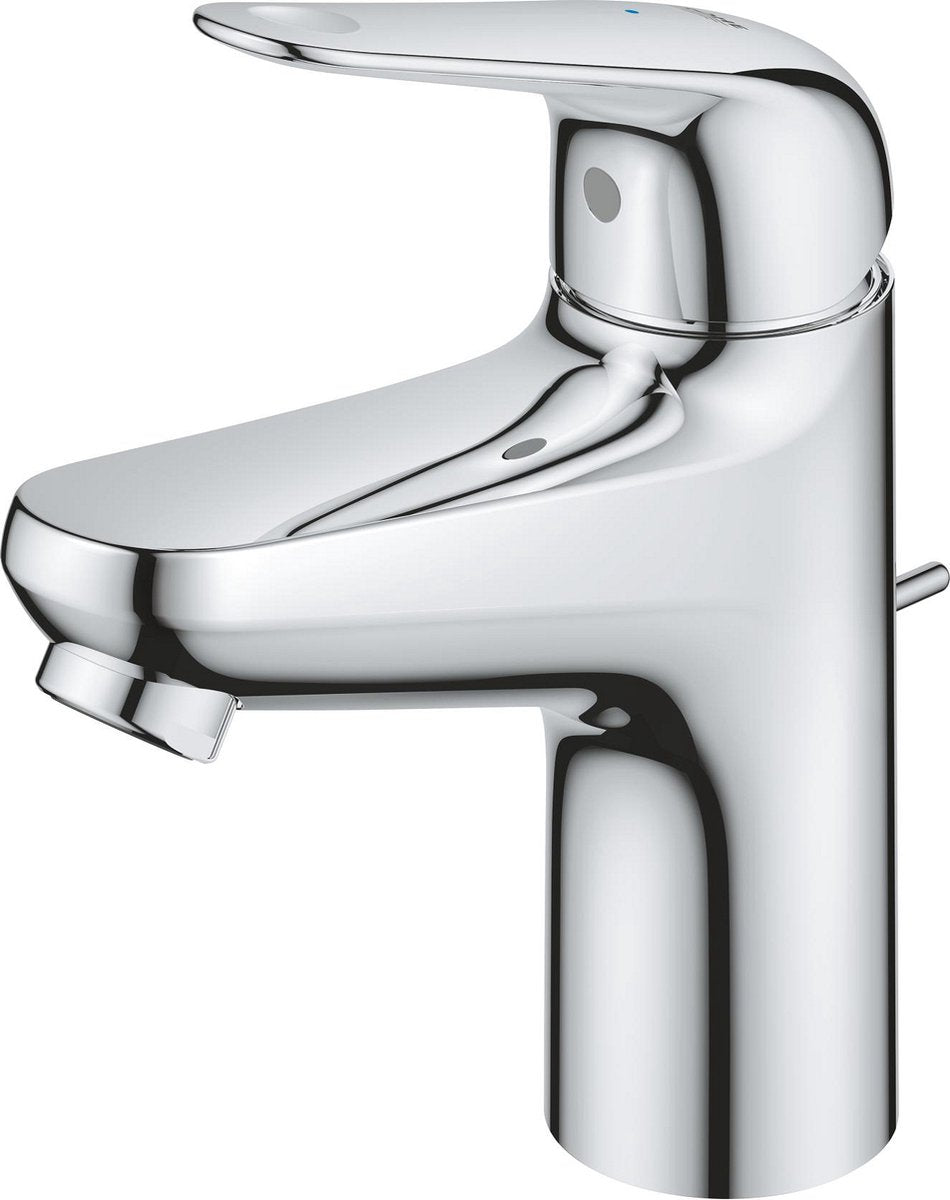 Mitigeur monocommande Grohe quickfix Swift avec garniture de vidage - taille S - économie d'énergie et d'eau - chrome