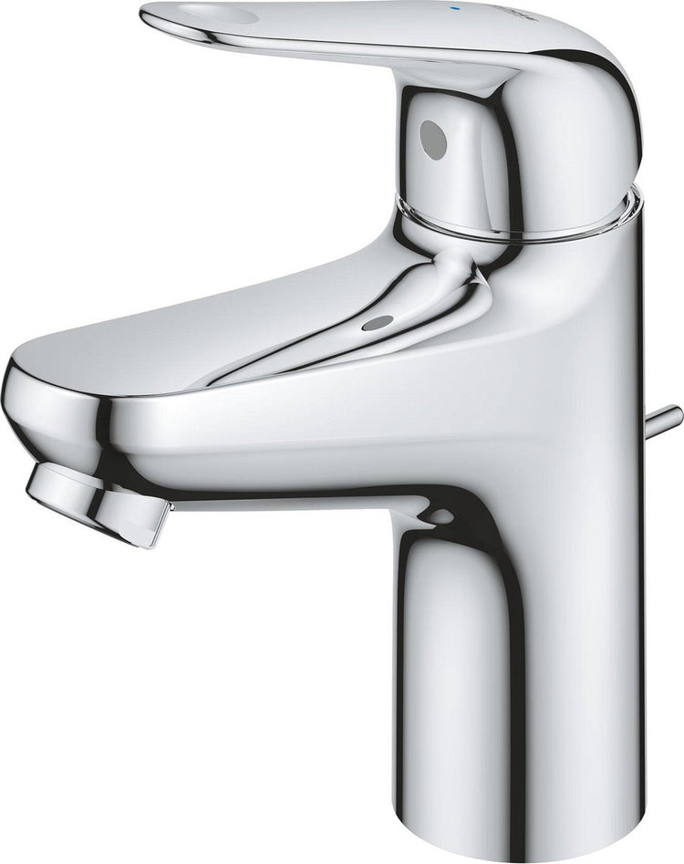 Mitigeur monocommande Grohe quickfix Swift avec garniture de vidage - taille S - économie d'énergie et d'eau - chrome