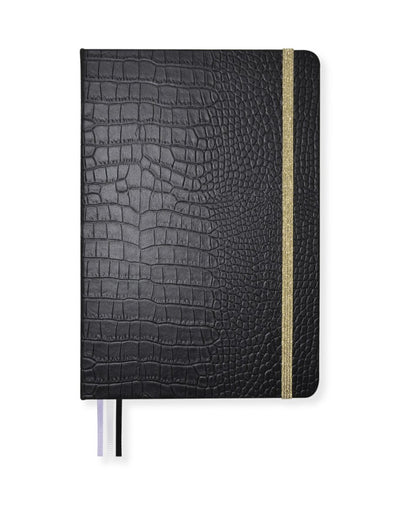 Carnet Kangaro - pur croco - a5 - ligne - 2 pièces - noir - k-pm610024skz