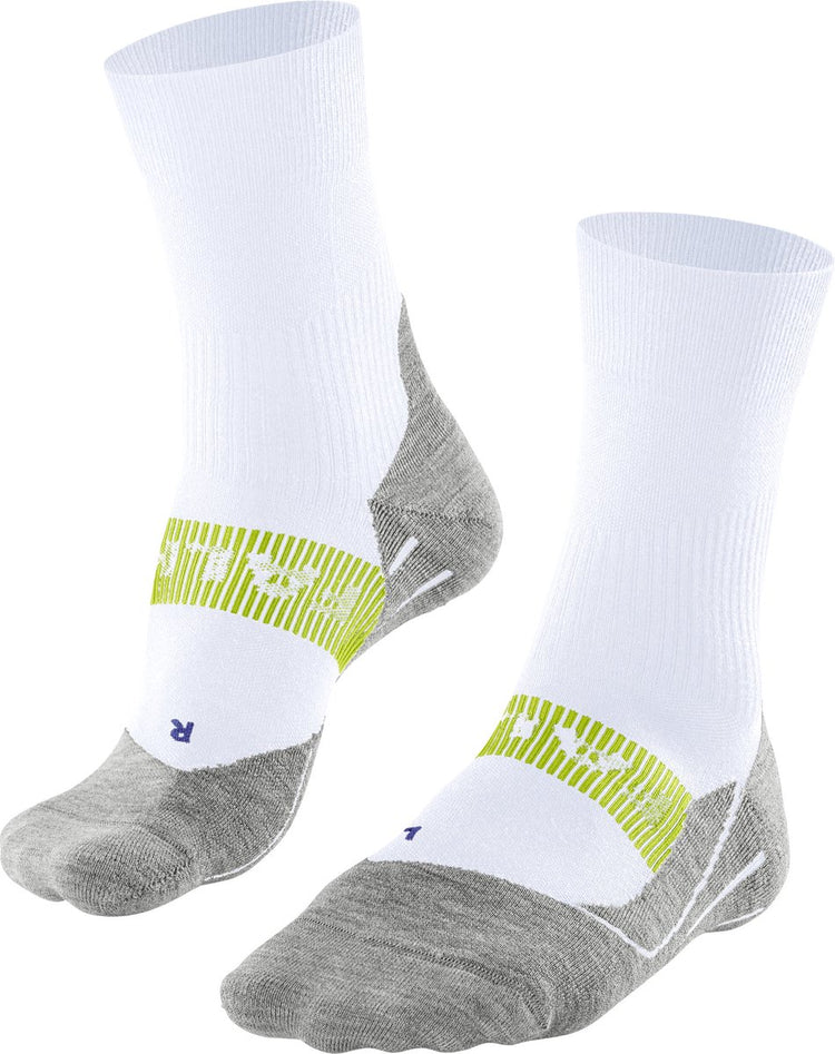 Falke ru4 cool chaussettes de course en matériau fonctionnel anti-ampoules hommes blanc - taille 42-43