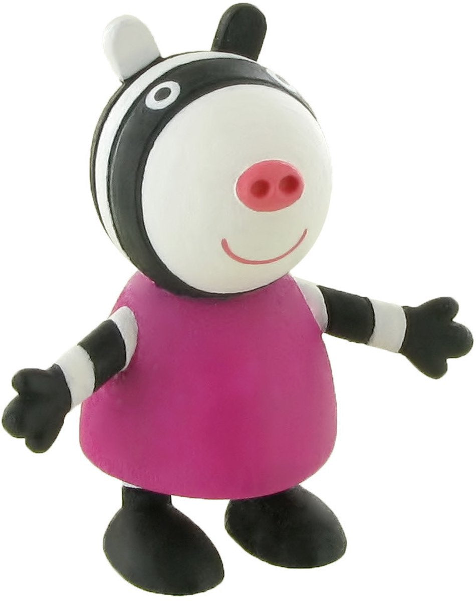 Décoration de gâteau Peppa Pig Zoe zèbre 6 cm.