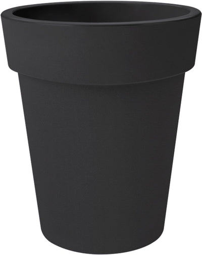 Elho green basics top planter high 35 - pot de fleur d'extérieur - ø 34,5 x h 41,0 cm - noir vivant
