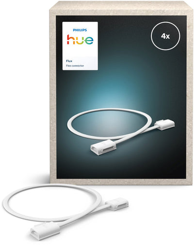 Câble de connexion Philips hue flux - crée des zones sans lumière - 50 cm de long - installation flexible et facile - 4 pièces