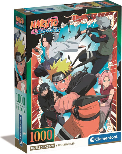 Clementoni - puzzle - 1000 pièces - naruto - puzzle pour adultes - licence série spéciale