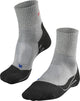 Falke tk2 cool chaussettes de marche courtes anti-ampoules en lyocell épais en matériau fonctionnel hommes gris - taille 42-43