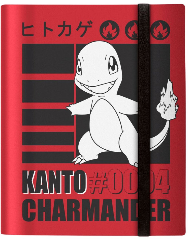 Dossier de collection Ultrapro Ultra Pro Pokémon, album de cartes rouges Charmander à 9 pochettes.
