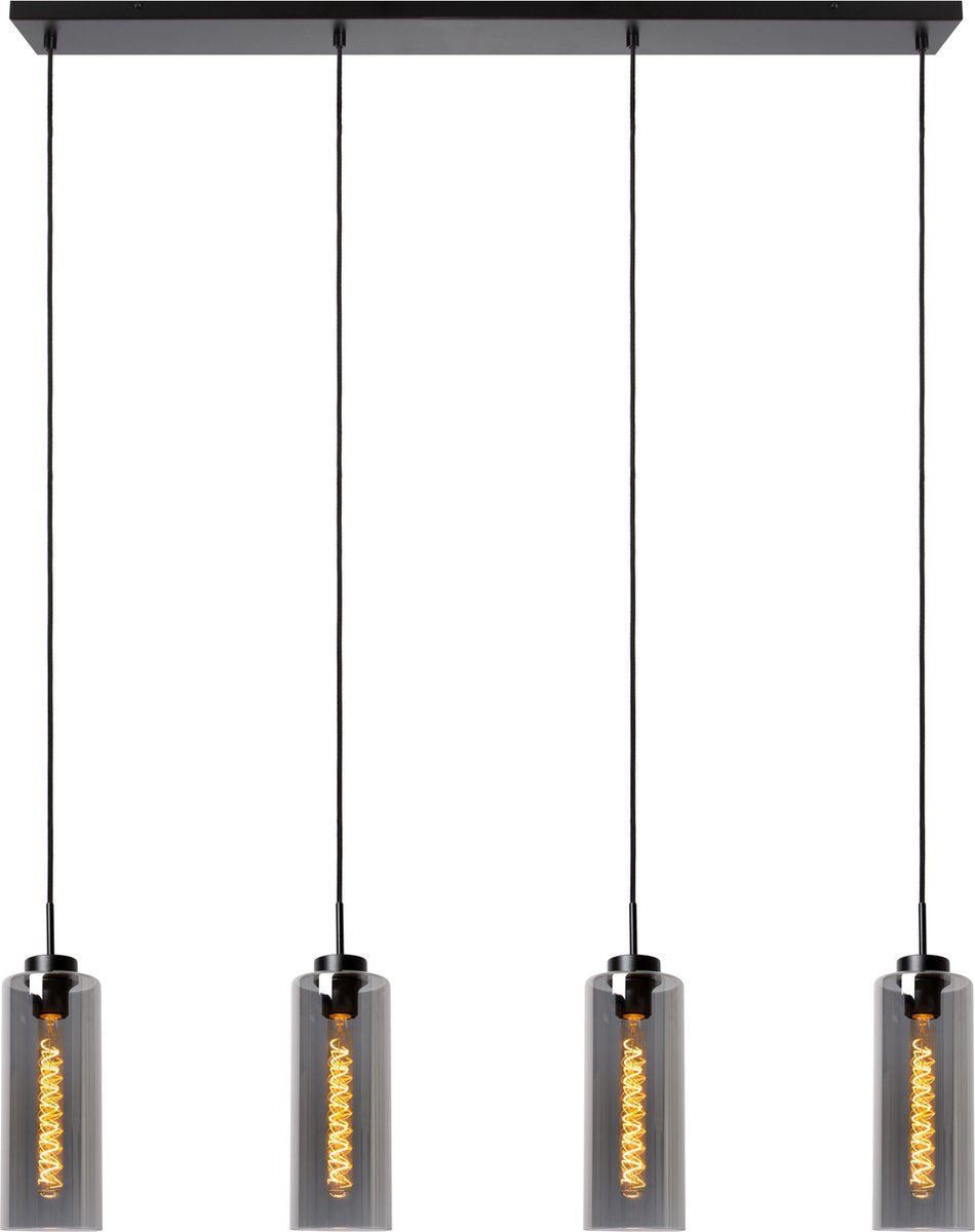 Lucide bruno - suspension - 4xe27 - fumé