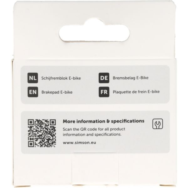 Plaquettes de frein à disque Simson vélo électrique Shimano Tektro