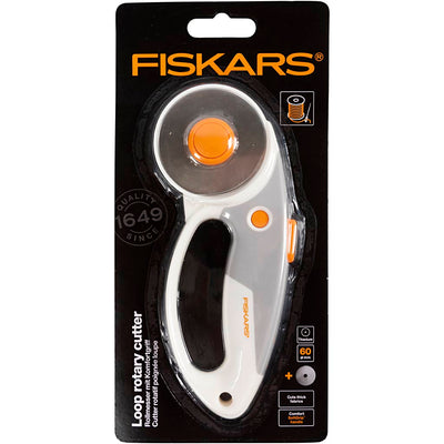 Couteau rotatif Fiskars, droitier-gaucher, 1 pièce