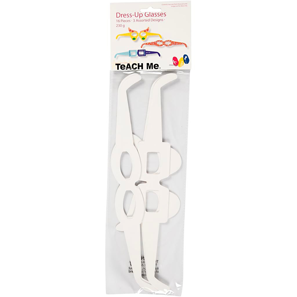 Creativ Company Lunes, H: 4,5-10 cm, L: 32 cm, 230 gr, blanc, 16 pièces 1 boîte