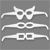 Creativ Company Lunes, H: 4,5-10 cm, L: 32 cm, 230 gr, blanc, 16 pièces 1 boîte
