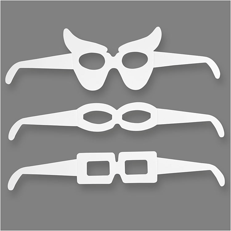 Creativ Company Lunes, H: 4,5-10 cm, L: 32 cm, 230 gr, blanc, 16 pièces 1 boîte