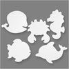 Creativ company animaux marins, h : 18,5-26 cm, l : 15-29 cm, 230 g, blanc, 16 pièces 1 boîte