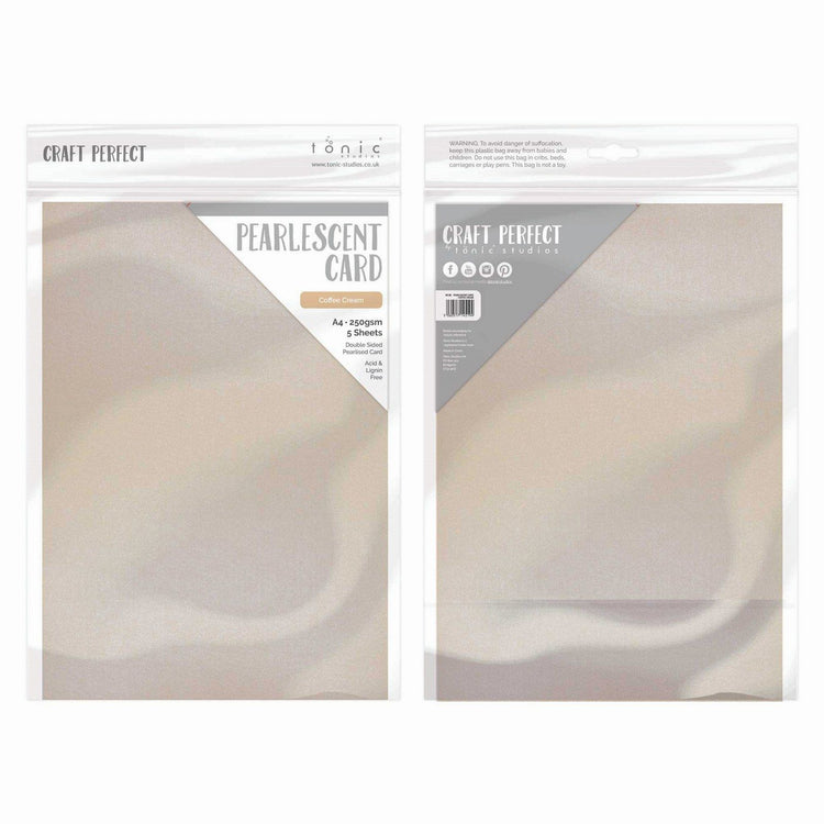 Craft perfect par Tonic Studios Craft Perfect • carte nacrée a4 250g café crème 5pcs