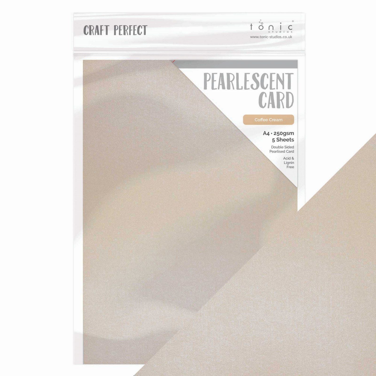 Craft perfect par Tonic Studios Craft Perfect • carte nacrée a4 250g café crème 5pcs