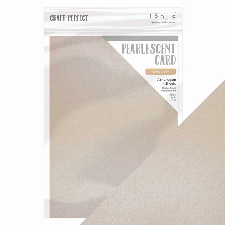 Craft perfect par Tonic Studios Craft Perfect • carte nacrée a4 250g café crème 5pcs
