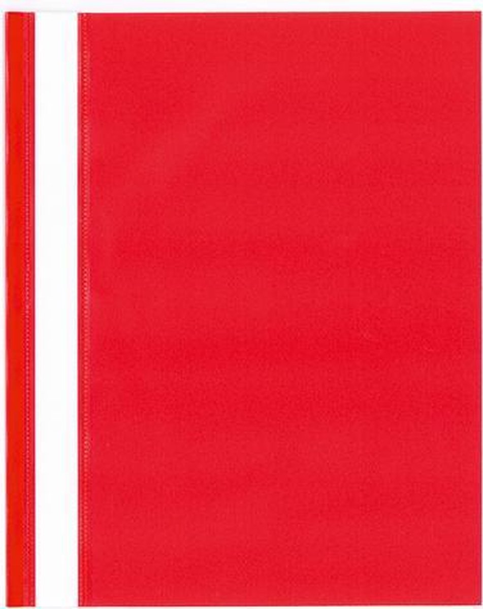 Dossier à fixation rapide Kangaro - format A5 - matière PP - rouge - boîte de 25 pièces - k-25036