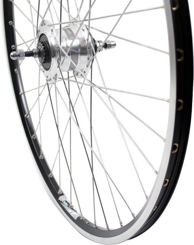 Roue arrière Roland 28 Nexus 7 RB ZAC2000 en acier inoxydable noir SPK