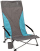 Bo-camp - chaise de plage - compacte - haute - bleu gris