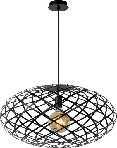 Lucide tungstène - suspension - ø 65 cm - 1xe27 - noir