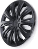 Enjoliveurs solides 16 applications mates : roues en acier 16 pouces - jeu de 4 - noir