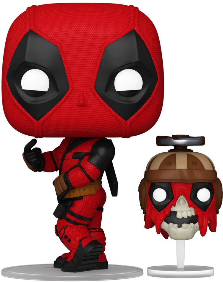 Funko Deadpool Deadpool Wolverine - Deadpool avec figurine en vinyle Headpool 1400 pop unisexe ! - multicolore - standard