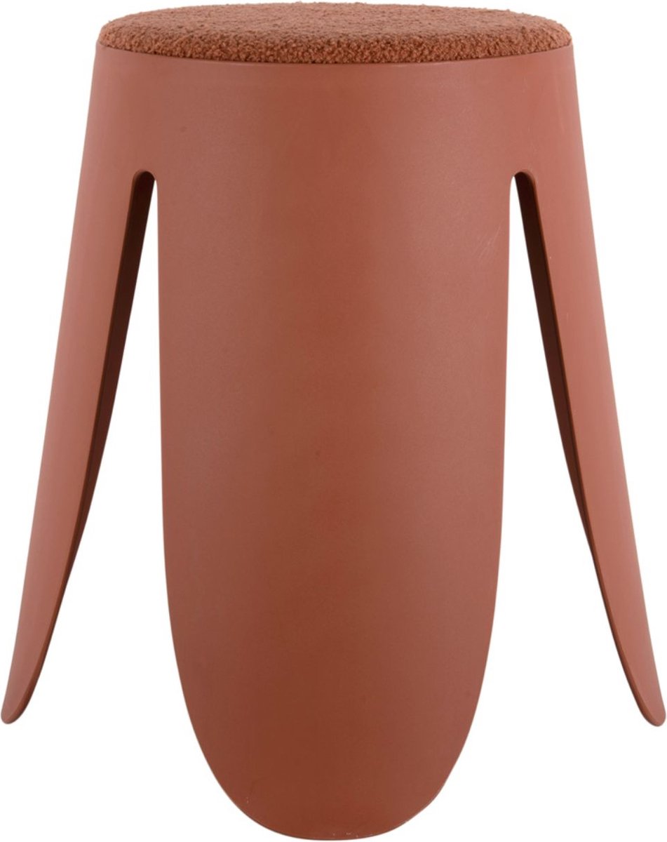 Tabouret Leitmotiv saveur - orange - ø44cm - moderne