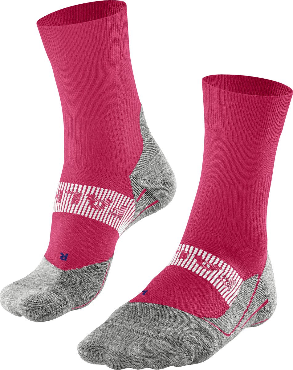 Falke ru4 cool chaussettes de course en matériau fonctionnel anti-ampoules femme rouge - taille 39-40