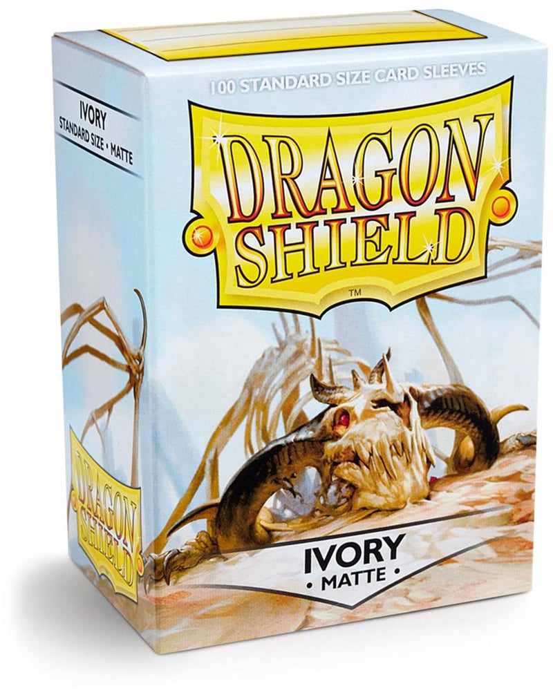 Dragon Shield 100 pochettes pour cartes de taille standard ivoire mat