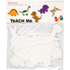 Creativ Company Dinosaurs, H: 15-22 cm, b: 24-25 cm, 230 gr, blanc, 16 pièces 1 boîte