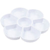 Creativ company palette en forme de fleur, d 17,5 cm, blanc, 1 pièce